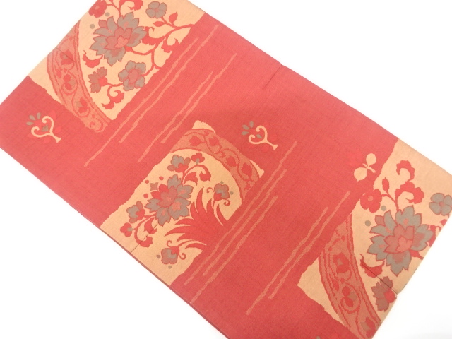 JAPANESE FUKURO OBI / UNUSED / WOVEN ABSTRACT STRIPE